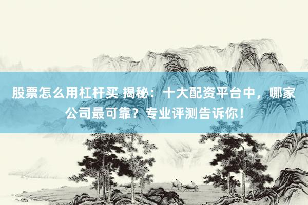 股票怎么用杠杆买 揭秘：十大配资平台中，哪家公司最可靠？专业评测告诉你！