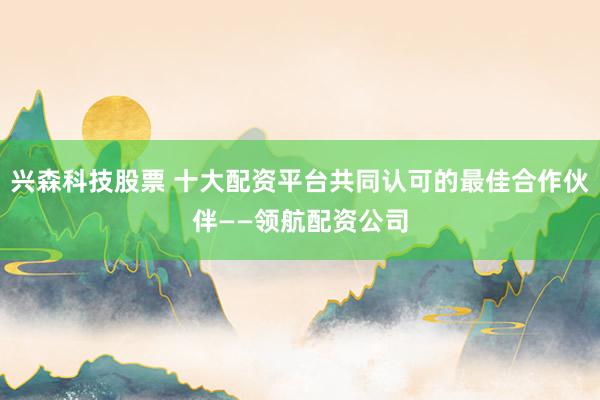 兴森科技股票 十大配资平台共同认可的最佳合作伙伴——领航配资公司