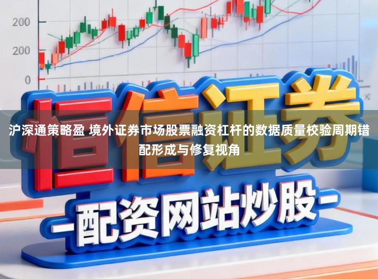 沪深通策略盈 境外证券市场股票融资杠杆的数据质量校验周期错配形成与修复视角