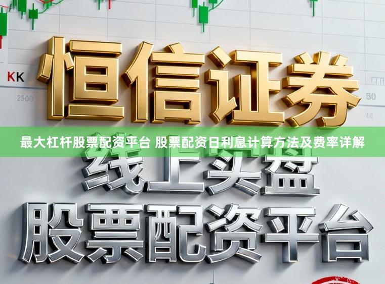 最大杠杆股票配资平台 股票配资日利息计算方法及费率详解